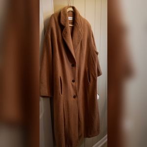Vintage 1970s Calvin Klein Cashmere /Wool blend Trench Coat Size 12
